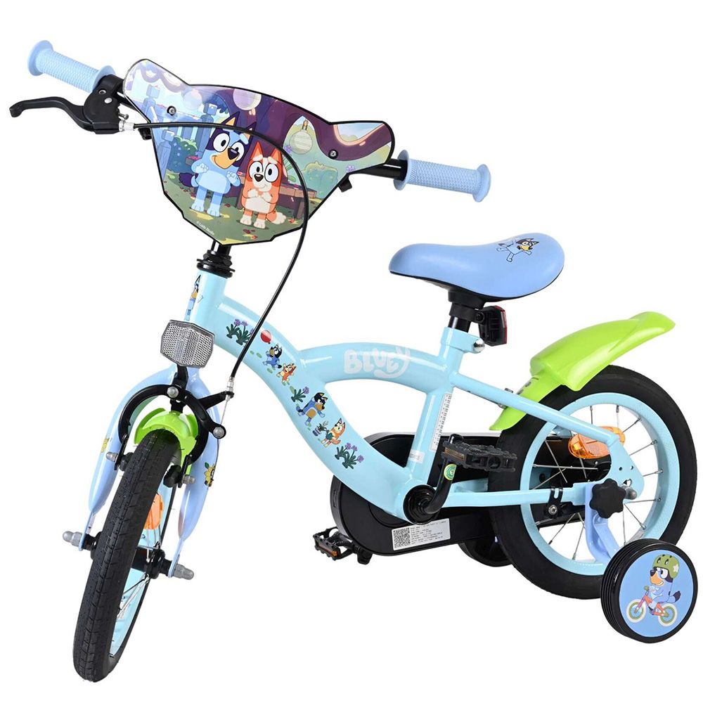 Детски велосипед с помощни колела, Bluey,12 инча