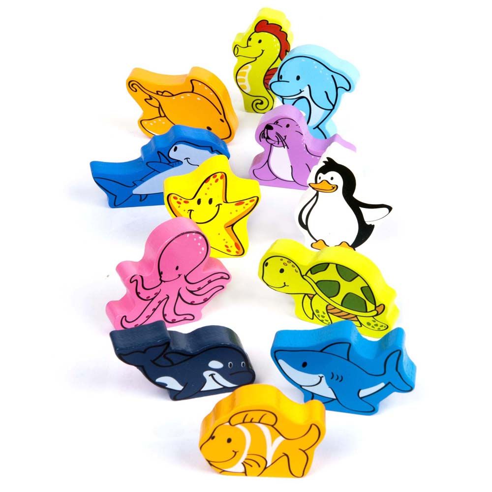 Hape, Фигурки за нанизване, Морски свят