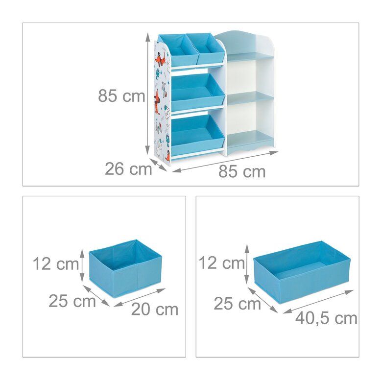 Детски стелаж-органайзер със 7 отделения, Dogo