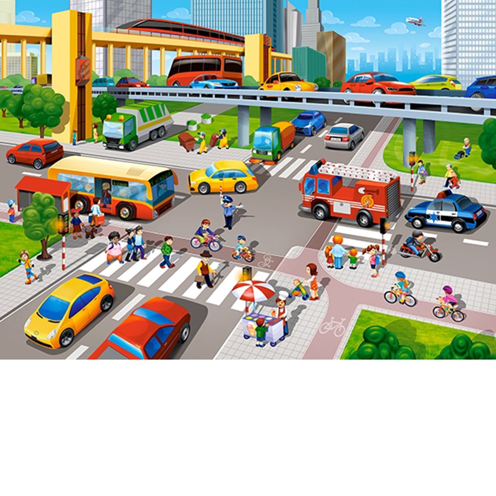 Забързаният град, пъзел 70 чаcти