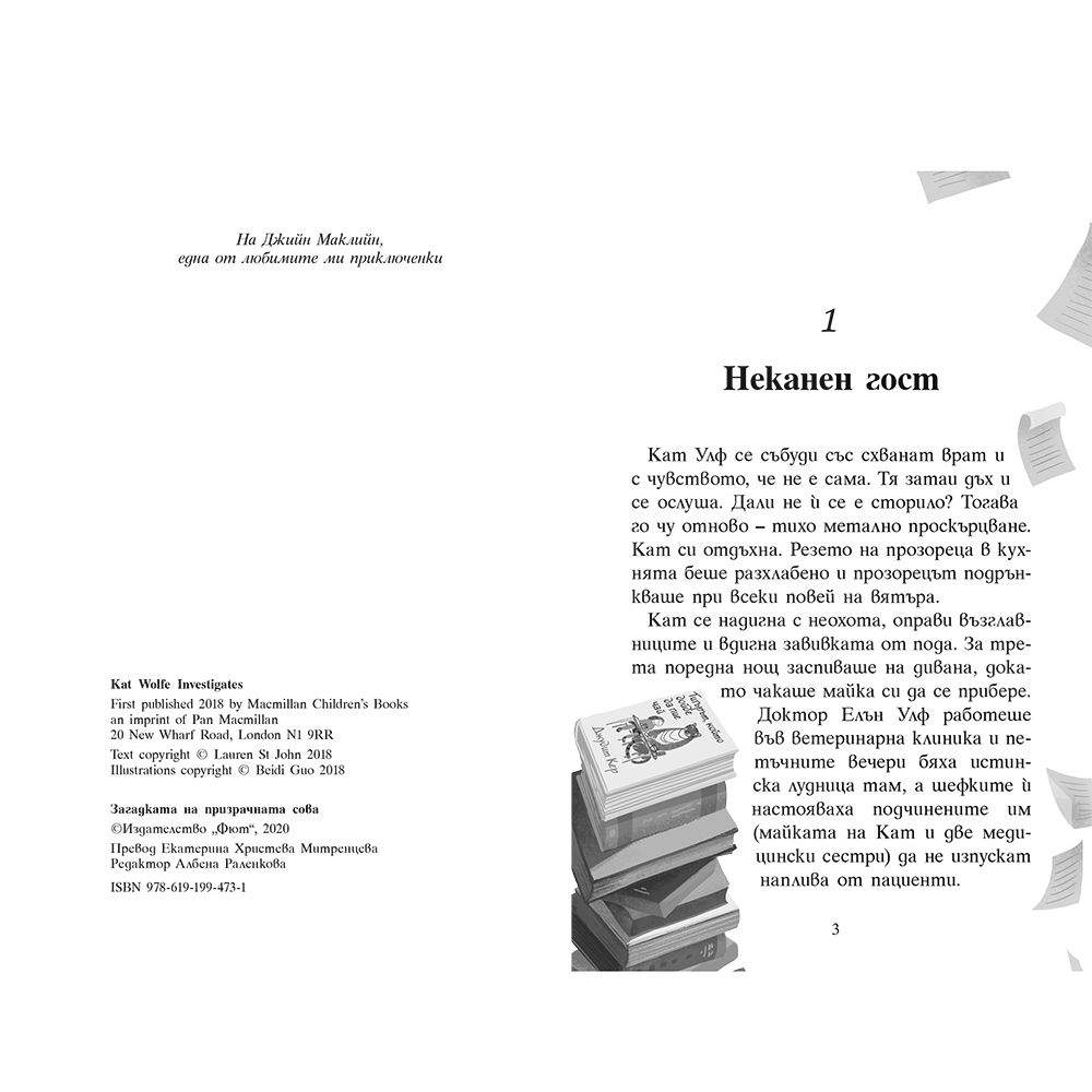 Кат Улф разследва: Загадката на призрачната сова