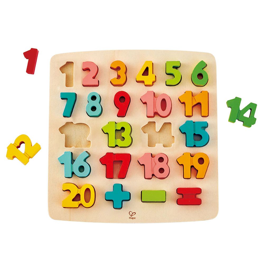 Hape, Дървени цифри с дъска