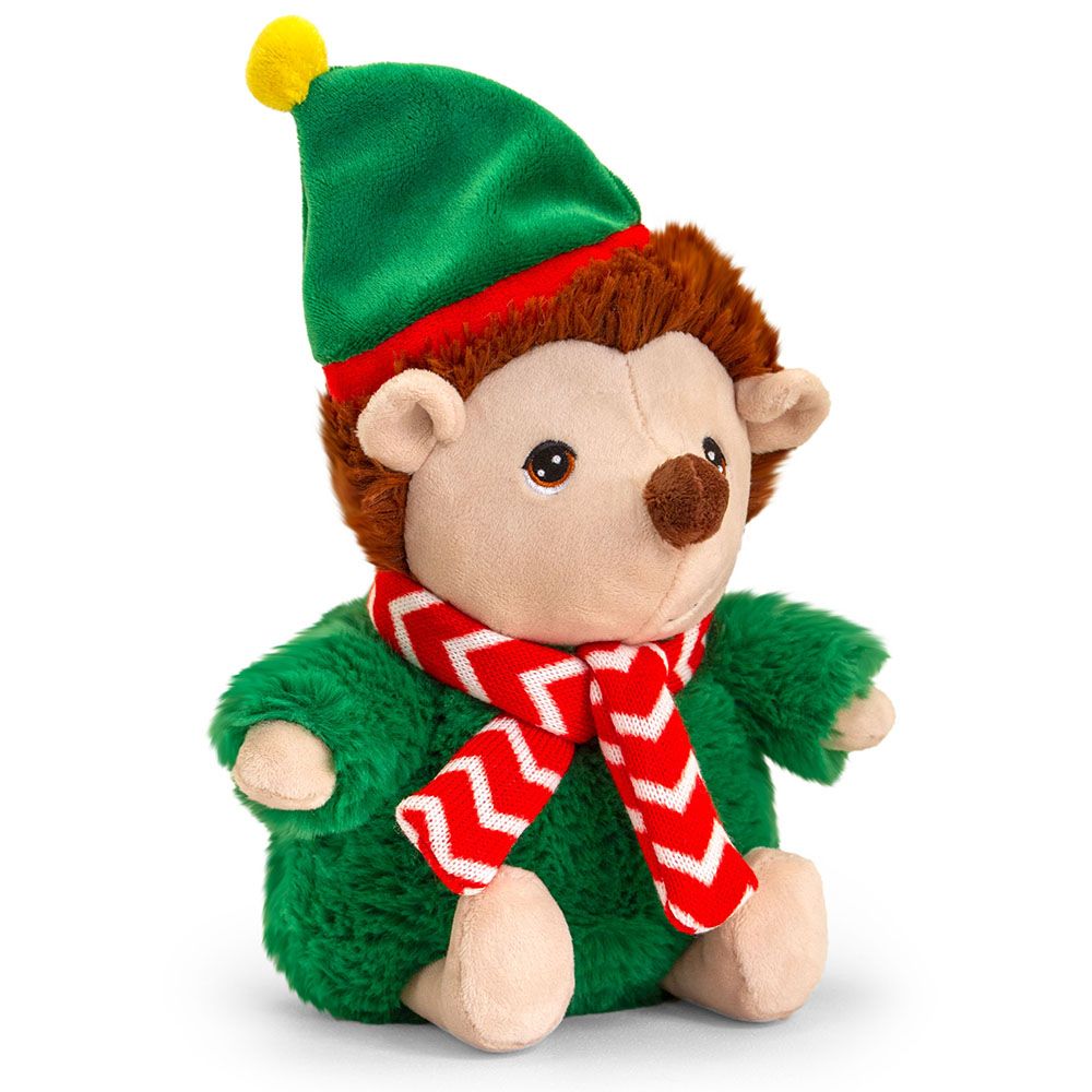 Екологична играчка, Таралежче с коледно облекло, 25 см