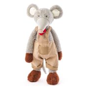 Плюшено мишле с гащеризон, Лоренцо, 40 см