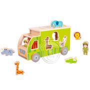 Дървен камион сортер, Животни, зелен