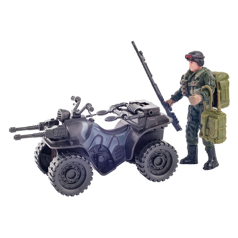 Elite Team, Пластмасов войник, E-Kipper с АТВ, Woodyland
