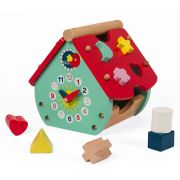 Дървена къщичка-сортер с часовник, Къщичката на птиците