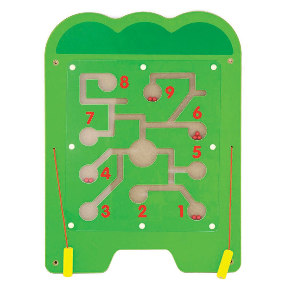 Голяма дървена стена с активности, Крокодил