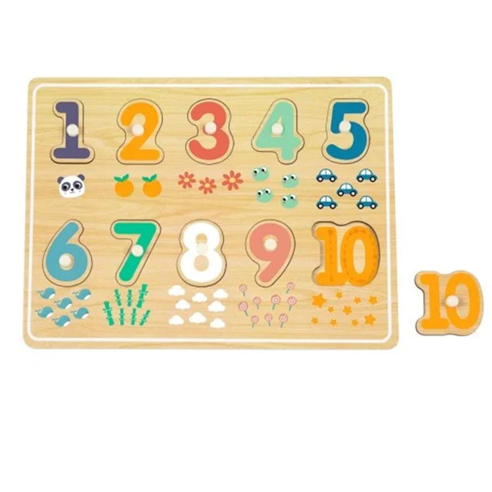 Hi Pando, Дървен пъзел с дръжки, Цифрите от 1 до 10