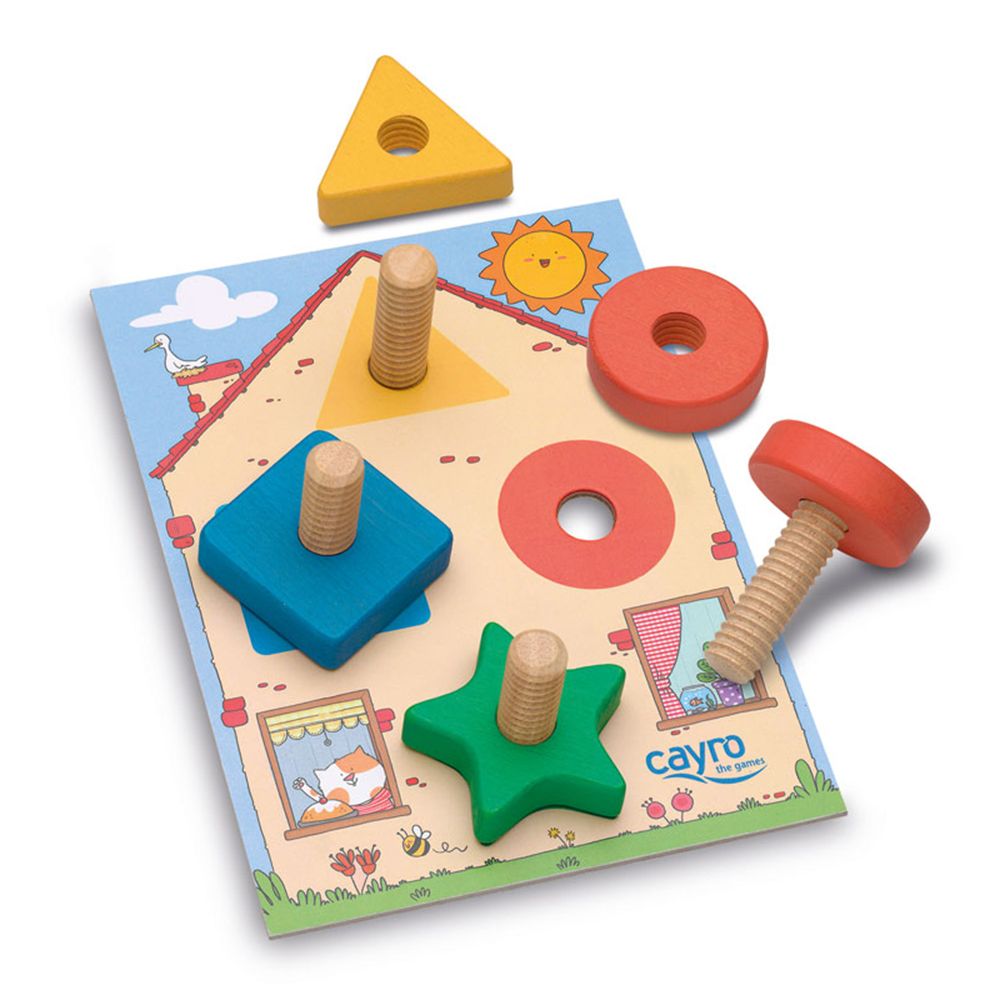 Дървена игра за завиване, Форми и цветове