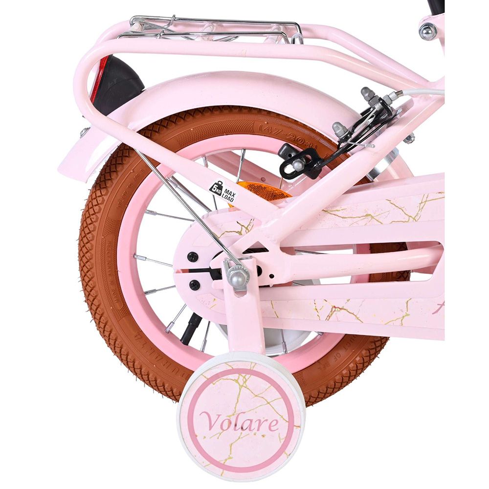 Детски велосипед с помощни колела, Volare Ashley, 12 инча