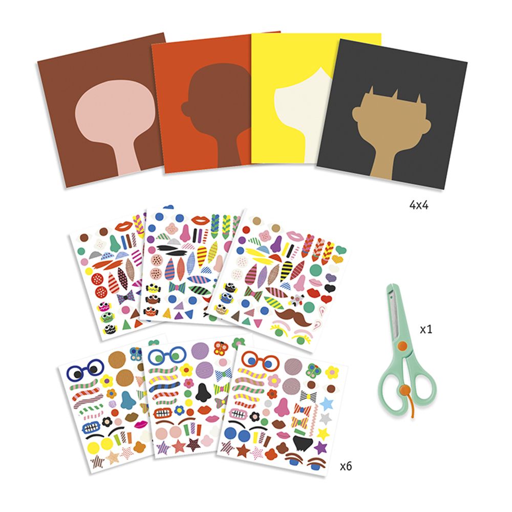 Създай луди прически със стикери