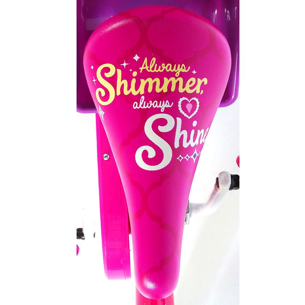 Детски велосипед с помощни колела, Shimmer & Shine, 16 инча