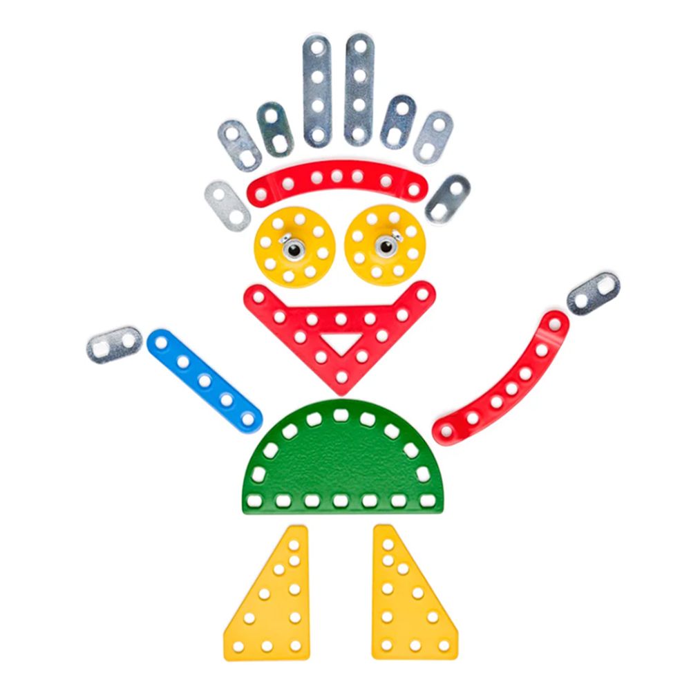 Метален конструктор, Азбука с магнитна дъска, 616 части