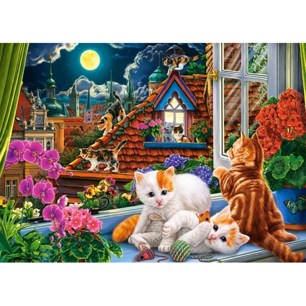 Котенца на покрива, пъзел 180 части