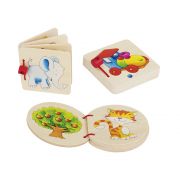 Дървена книжка, Слон, къща, локомотив