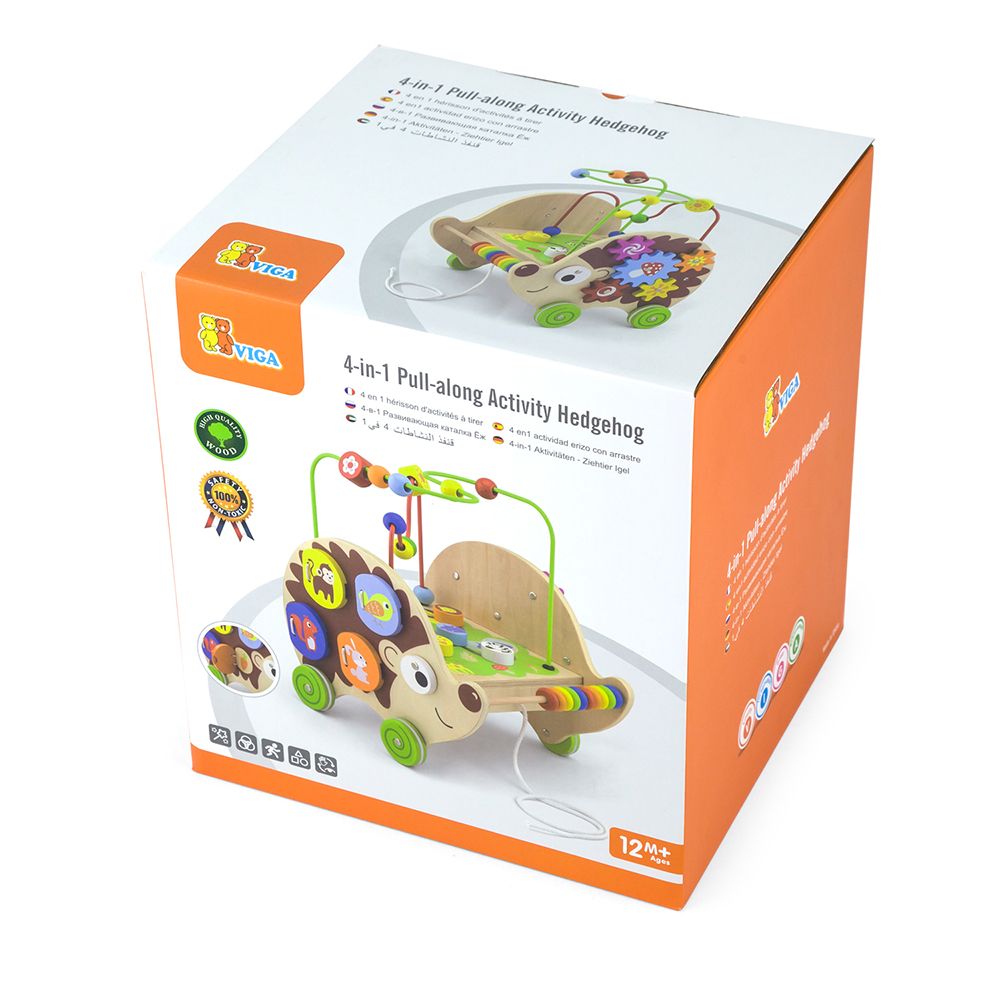 Таралежче за дърпане, 4 в 1