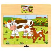 Дървен пъзел, Крава и теленце