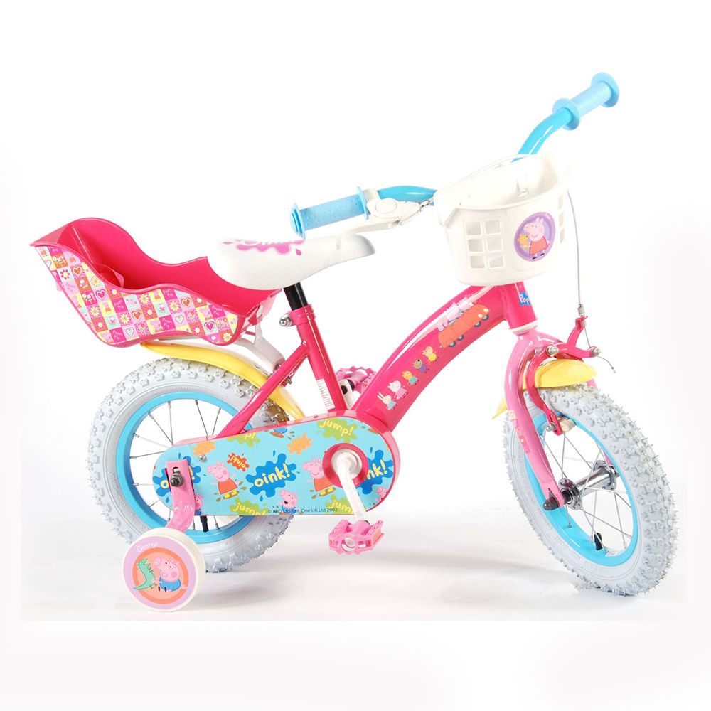 E&L Company, Детски велосипед с помощни колела Peppa Pig, 12 инча