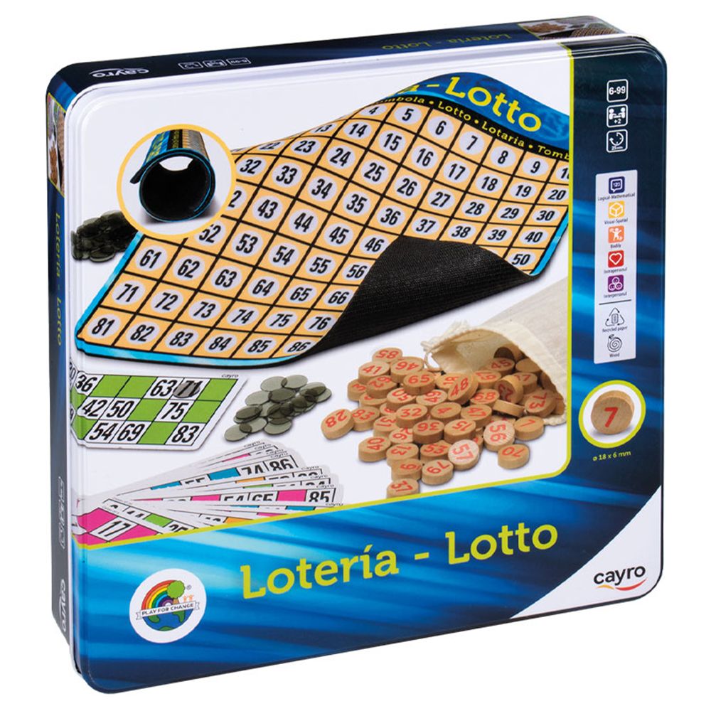 Cayro, Игра Лото, в метална кутия