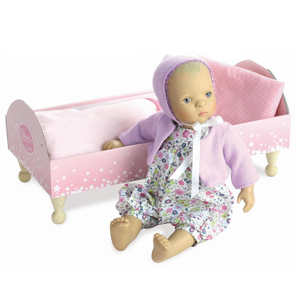 Vilac, Кукла бебе с легло, Флор