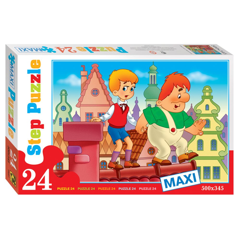 STEP Puzzle, Карлсон, който живее на покрива, пъзел 24 елемента, MAXI