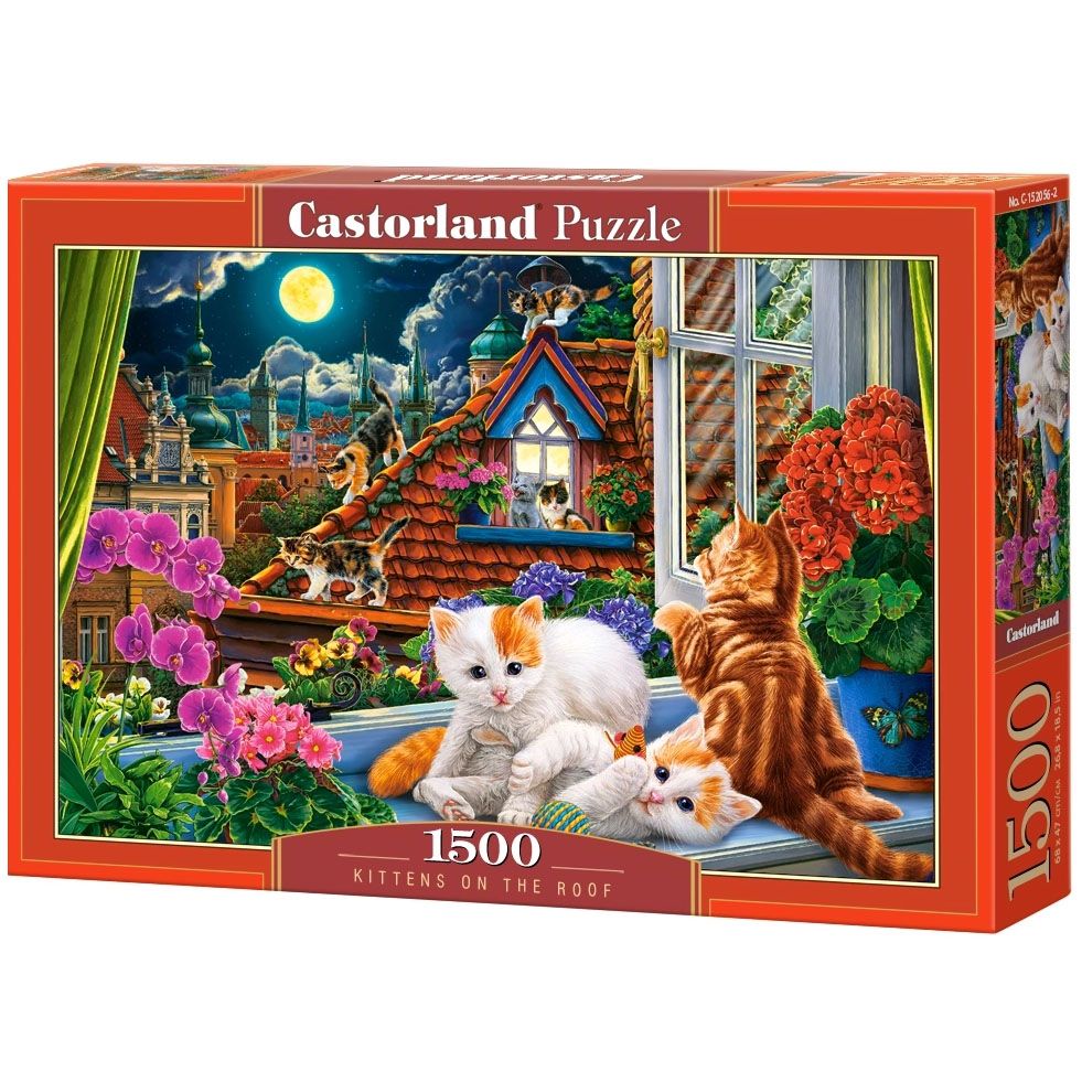 Castorland, Котенца на покрива, пъзел 1500 части