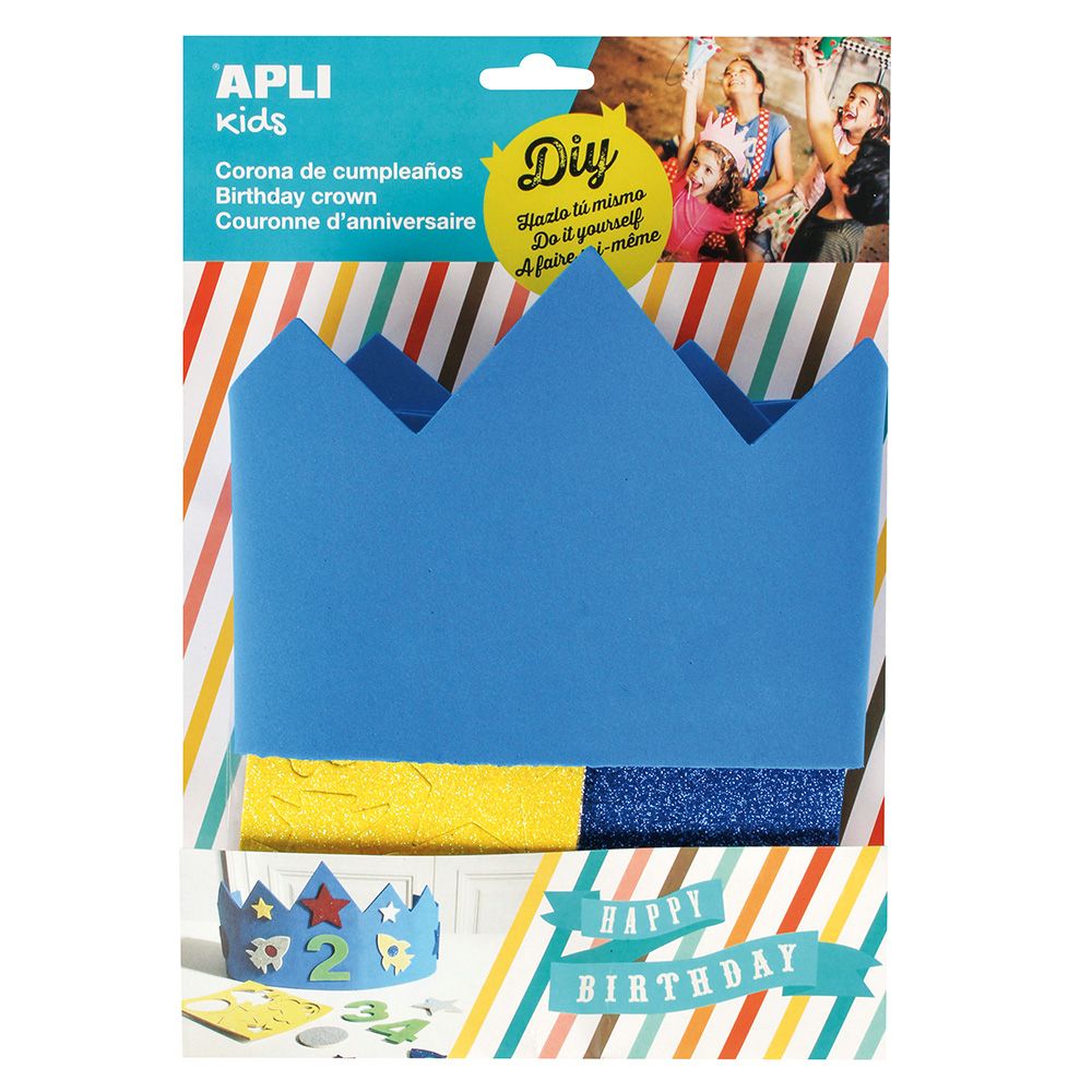 Apli kids, Коронка за апликиране, Рожден ден, синя