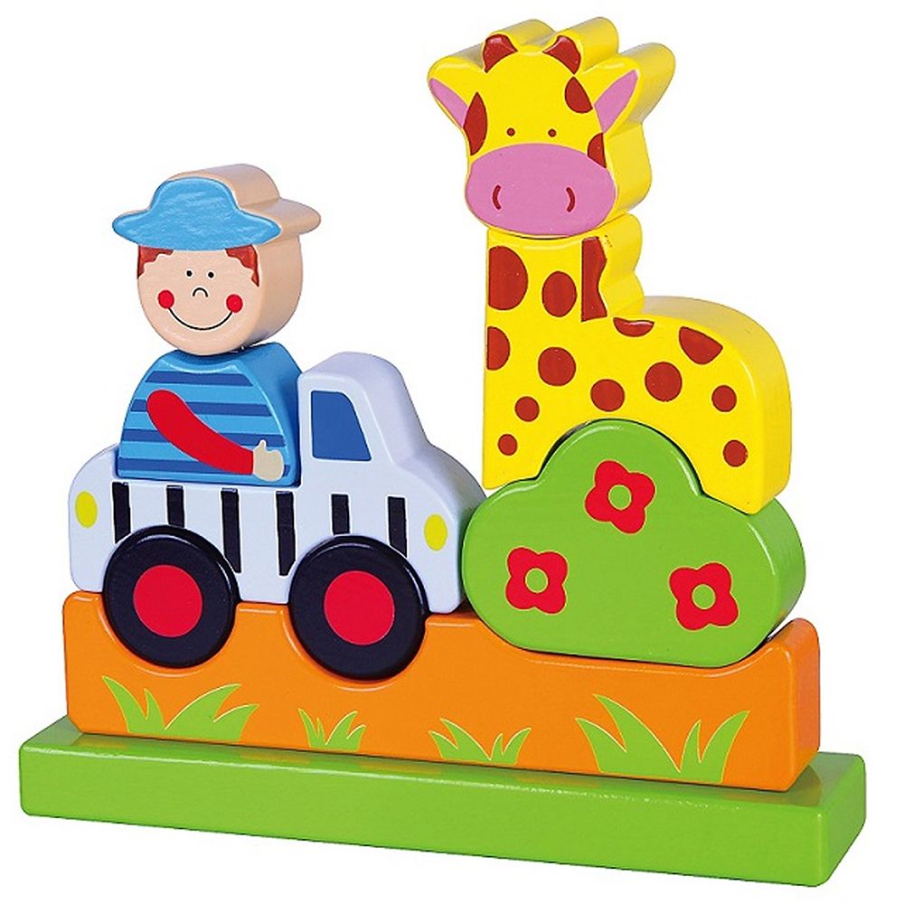 Viga toys, Дървен магнитен 3D пъзел, Зоопарк