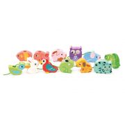 Комплект дървени фигурки за нанизване, Животни