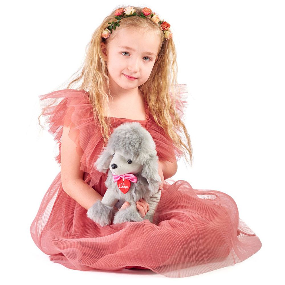 Пуделът Лили, сив, 25 см