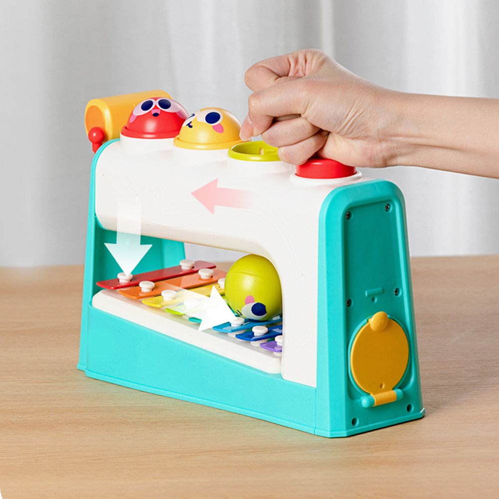 Мултифункционална бебешка музикална играчка с ксилофон и топки