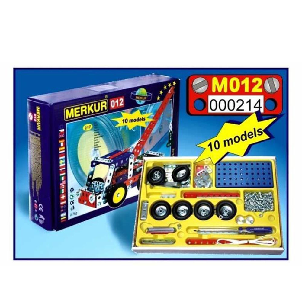 Метален конструктор, Сервизни коли, 10 в 1, 217 части