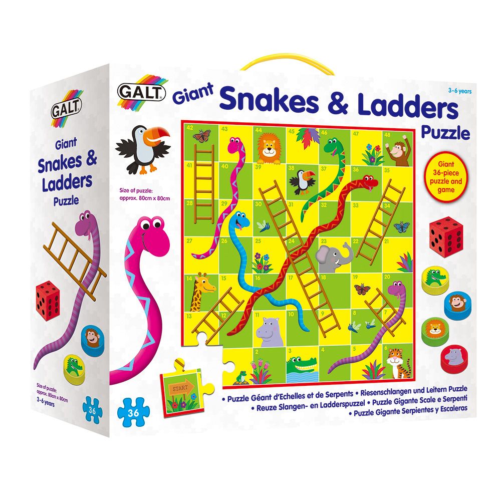 Galt Toys, Гигантски пъзел-игра, Змии и стълби
