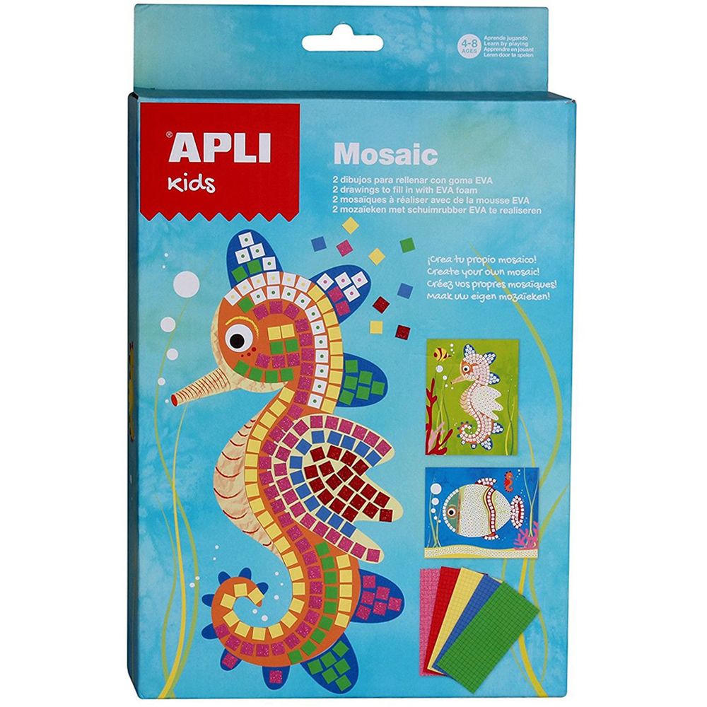 Apli kids, Мозайка с меки елементи, 2 картини, Морски свят