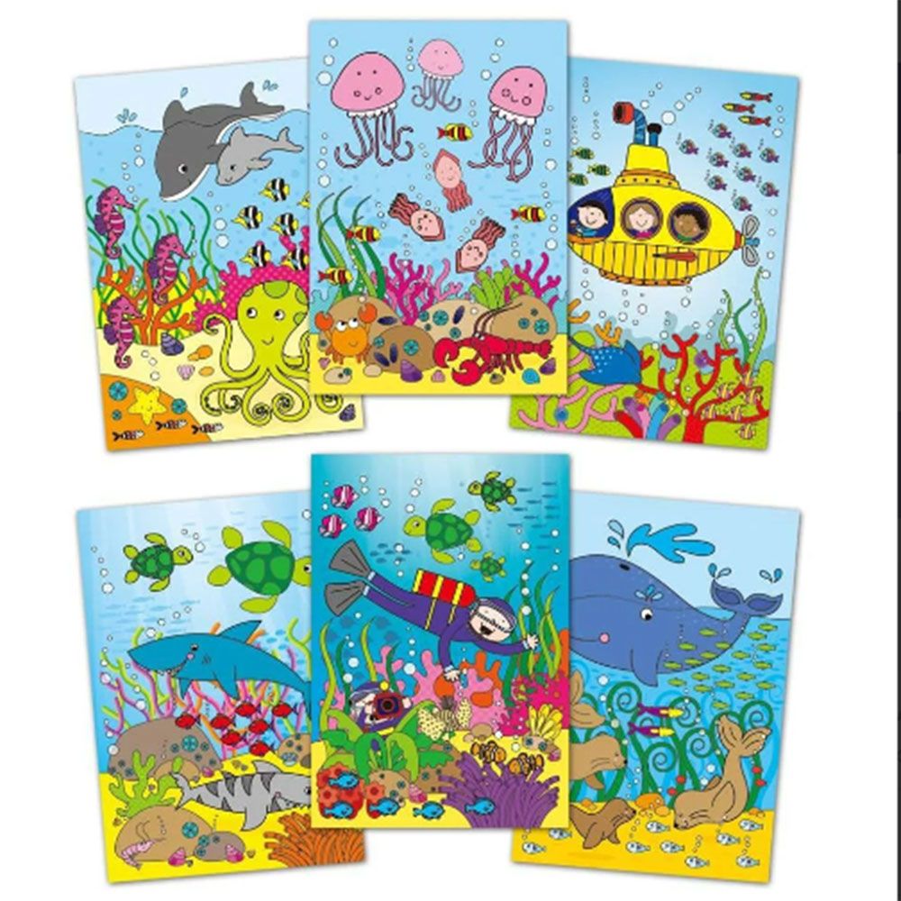 Книжка за рисуване с вода и боички, Подвоен свят