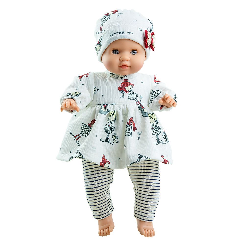 Los Manus, Анжела - кукла-бебе с меко тяло, 36 см, Paola Reina