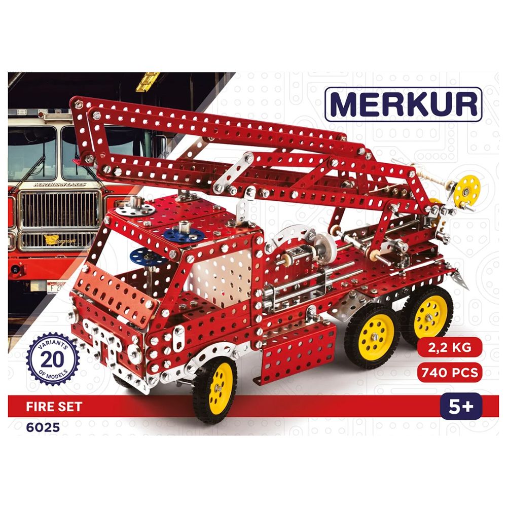 Метален конструктор, Пожарна кола, 740 части