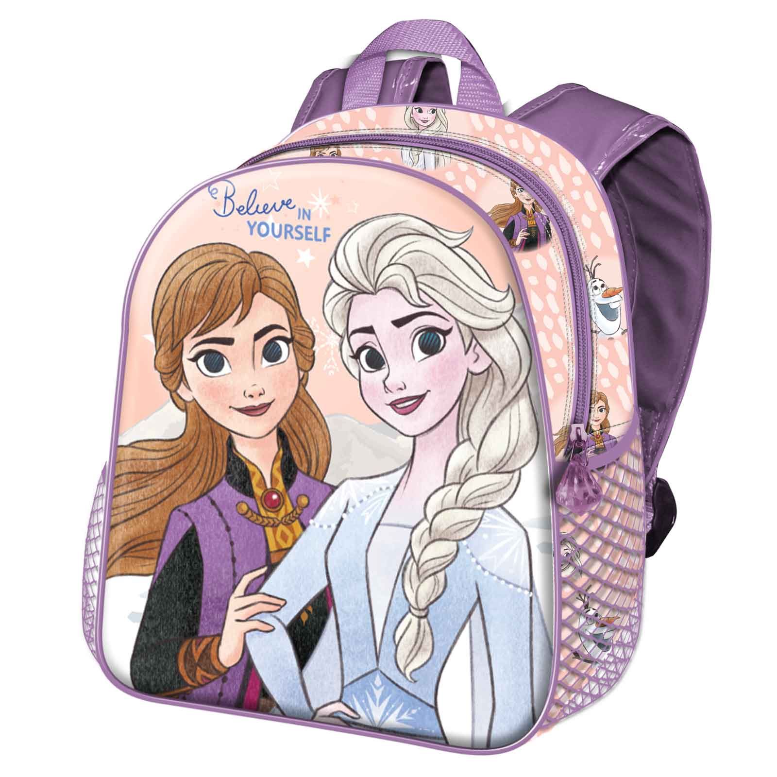 Small 3D Backpack, 3D детска раница Замръзналото кралство, Вярвай в себе си!, Karactermania