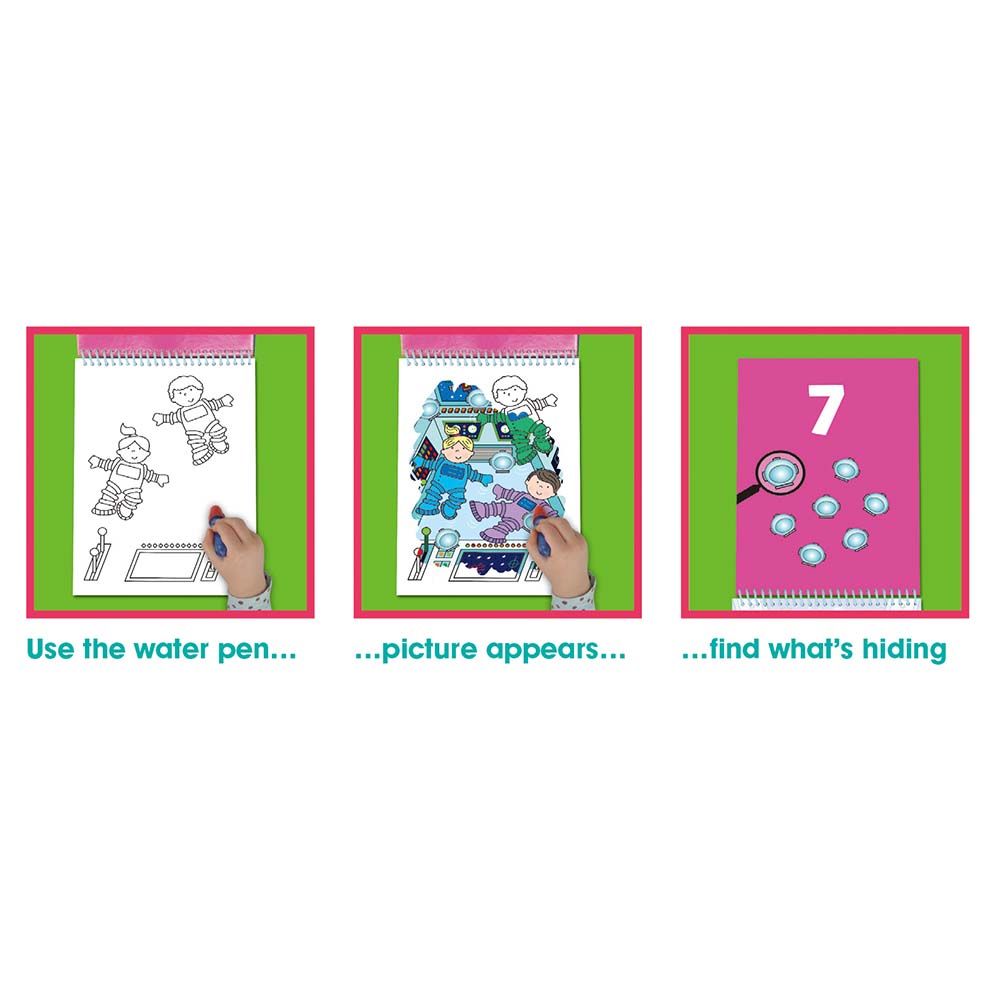 Рисувай с вода, Потърси и намери, Какво има в космоса?