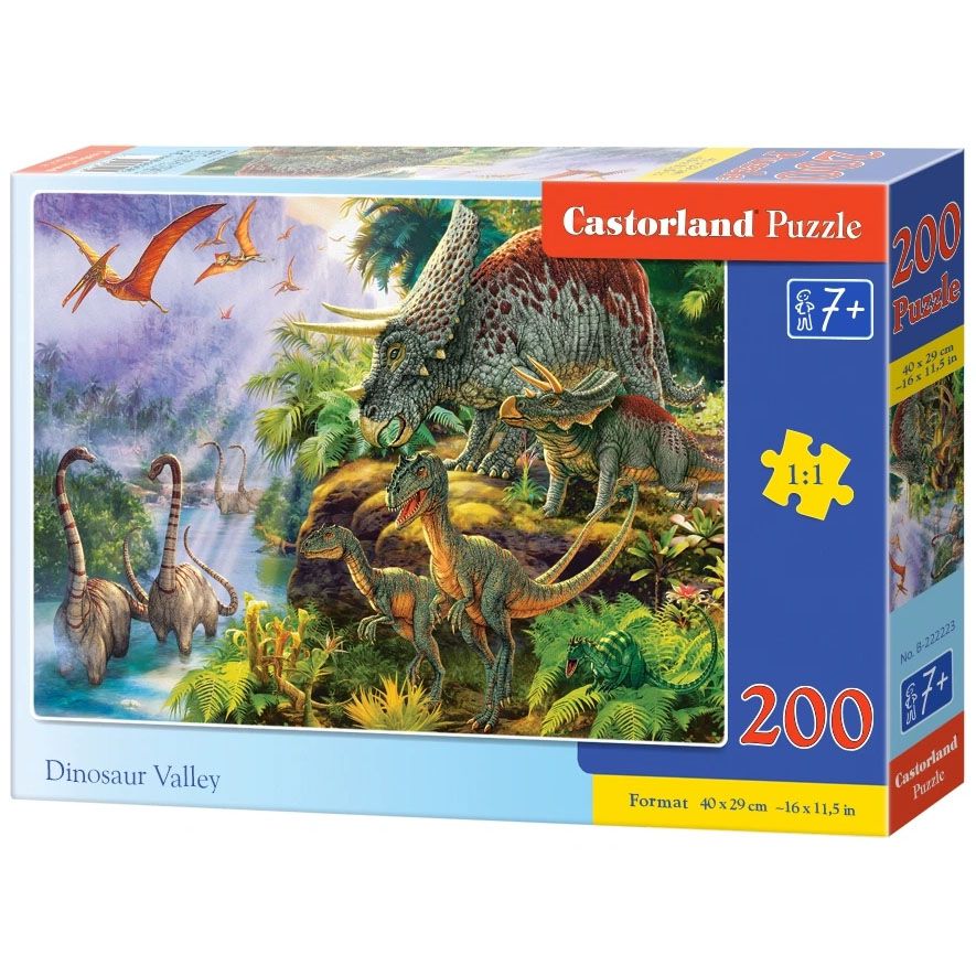 Castorland, Долината на динозаврите, пъзел 200 части
