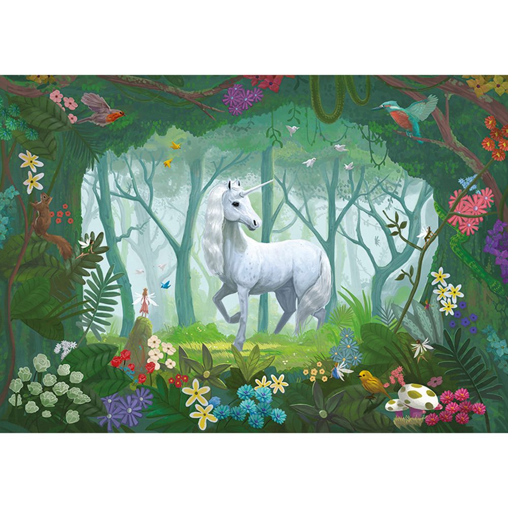Пъзел еднорог в омагьосаната гора, 1000 части