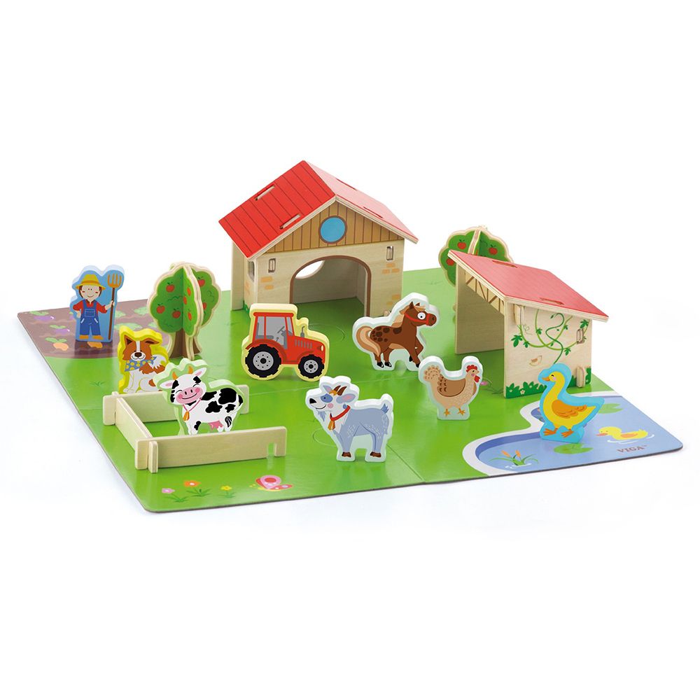 Viga toys, Дървена игра, Животът във фермата