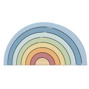 Дървена дъга в пастелни цветове, Монтесори