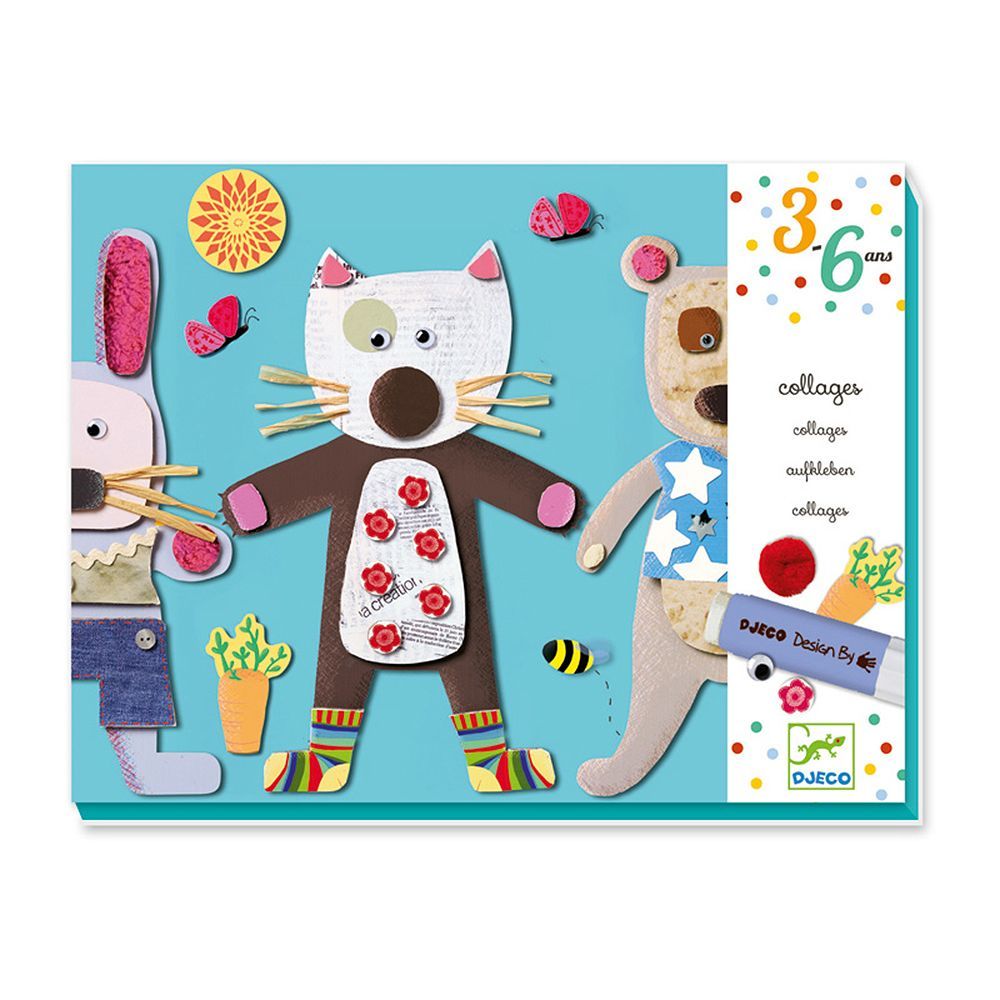 Djeco, Колажи за най-малките, Животни
