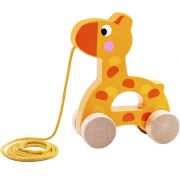 Дървена играчка за дърпане, Жирафче