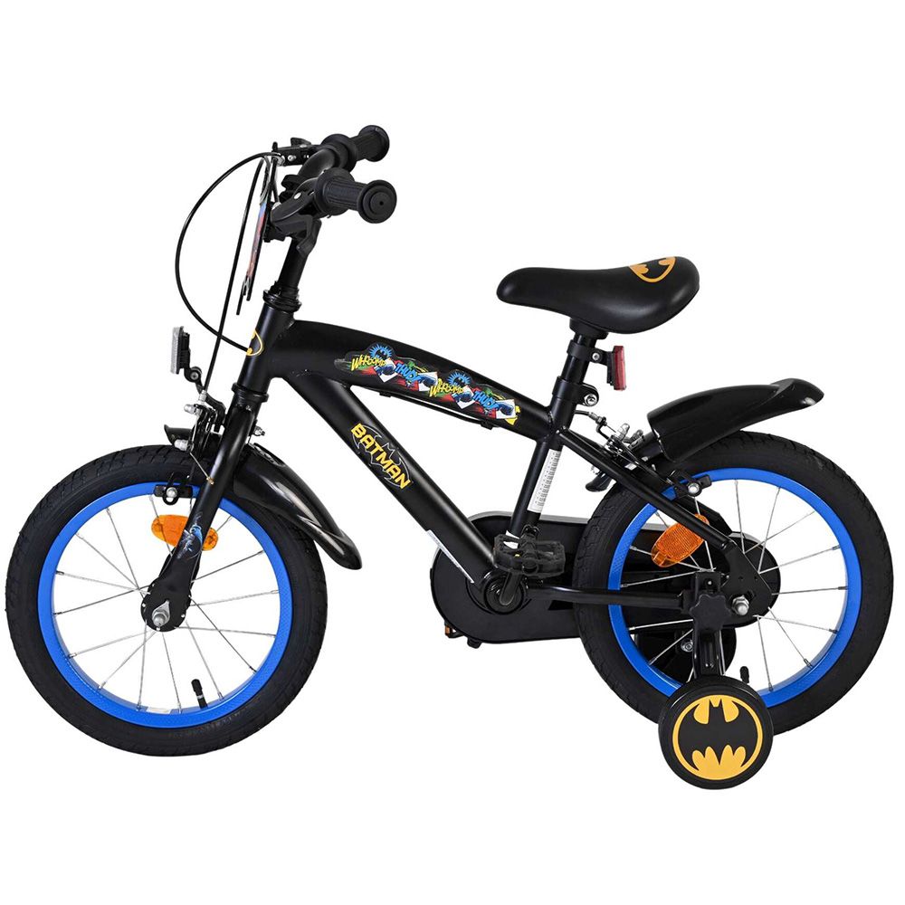 Детски велосипед с помощни колела, Батман, 14 инча