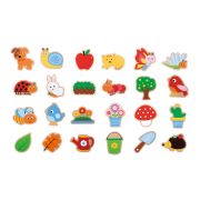 Дървени магнити, Градина, 24 броя