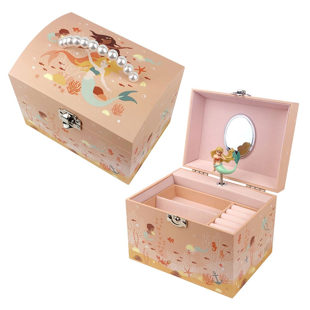 Музикална кутия за бижута с дръжка, Русалка