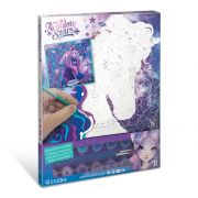 Рисуване по номера, с боички и кристали, Небулия и еднорог